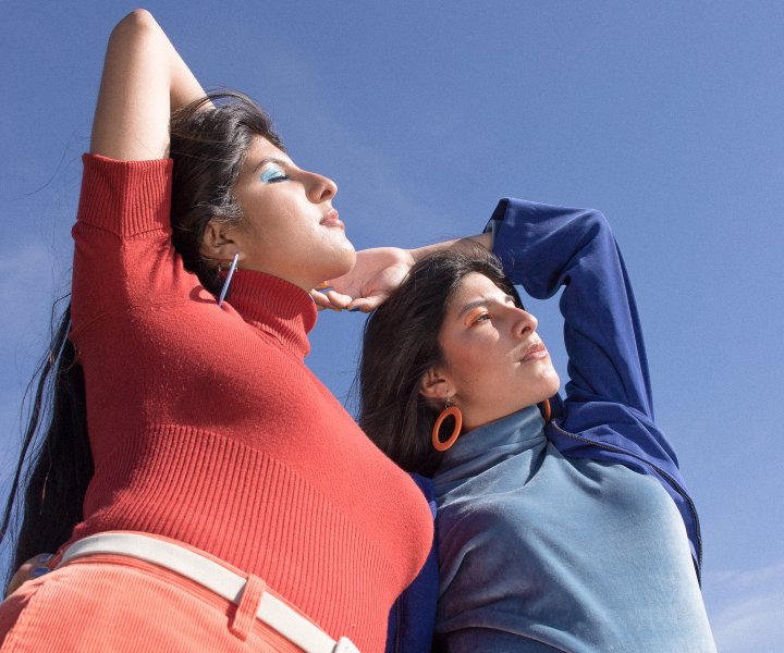 A fashion editorial shoot that explores the unique relationship and dynamics between twins through color and form. 