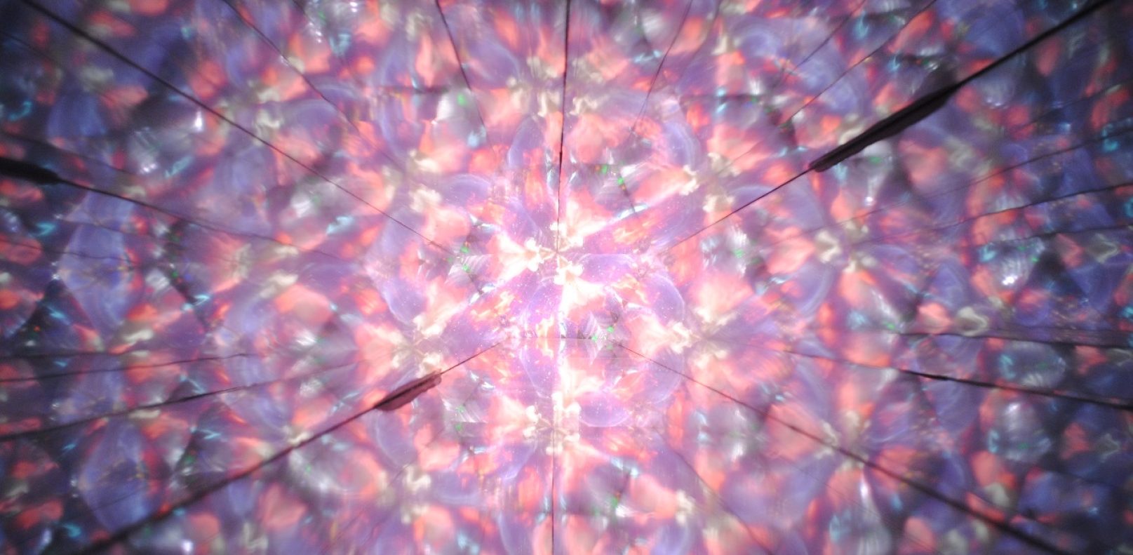 “Kaleidoscope”- View from inside the sculpture.